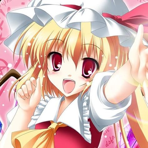 flandre scarlet from touhou Moe Art Style Pfp, Moe Pfp, Flandre Scarlet Icon, 2000s Anime Pfp, Touhou Icon, Animecore Pfp, Touhou Pfp, Gyaru Pfp, 2000s Icons