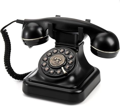 Amazon.com : Peohud Retro Landline Telephone, Classic Corded Desk Phone, Vintage Old Fashioned Dial Button Phone with Redial Function for Home Office : Office Products Audio Guest Book, Antique Phone, Rotary Phone, Vintage Phones, Retro Phone, Vintage Telephone, Old Phone, Desk Phone, Telephones