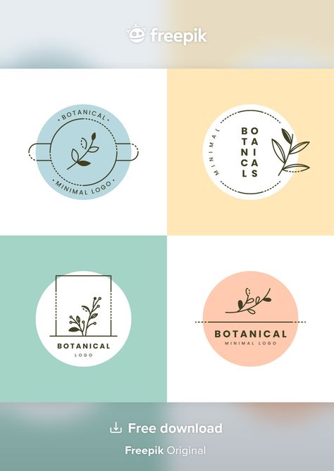 Logos Color Pastel, Pastel Logo Design, Pastel Logo, Supermarket Logo, Vip Ticket, Florist Logo, Adobe Illustrator Graphic Design, Modern Minimalist Logo, Minimal Color