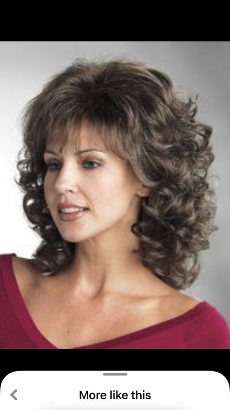 Spiral Perm, Layered Haircuts For Medium Hair, Curly Hair Photos, Real Hair Wigs, Remy Hair Wigs, Medium Curly Hair Styles, Haircuts For Medium Hair, Curly Hair With Bangs, Real Hair