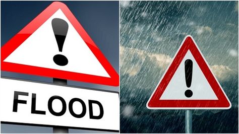 Water Flood, Heavy Rainfall, Flood Warning, Thursday Afternoon, Humid Weather, Northern England, Surface Water, Lightning Strikes, Heavy Rain