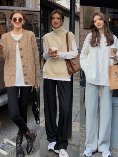 Japan Style Fashion Minimal, Tao Bao Clothes, Winter Outfit Lookbook, Taiwan Outfit Travel Winter, Taiwan December Outfit, Hongkong December Outfit, Japan December Outfit, Japan Autumn Outfit Women, Japan Autumn Outfit