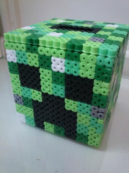 Minecraft Inspired Creeper Coin Bank by Elfain on Etsy, $16.00 Hama Minecraft, Minecraft Beads, Hama Bead, Geeky Craft, Nerd Crafts, Hama Beads Design, Geek Crafts, Hama Beads Patterns, Minecraft Party