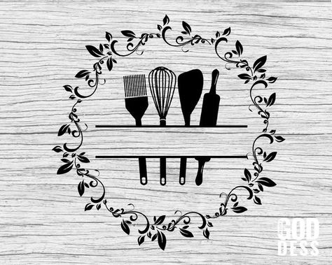 Spoon And Fork Logo Kitchen Art, Kitchen Sublimation Designs, Apron Svg Free, Apron Cricut Ideas, Moms Kitchen Logo, Apron Decorating Ideas, Kitchen Sign Ideas, Apron Svg, Transfer Images To Wood