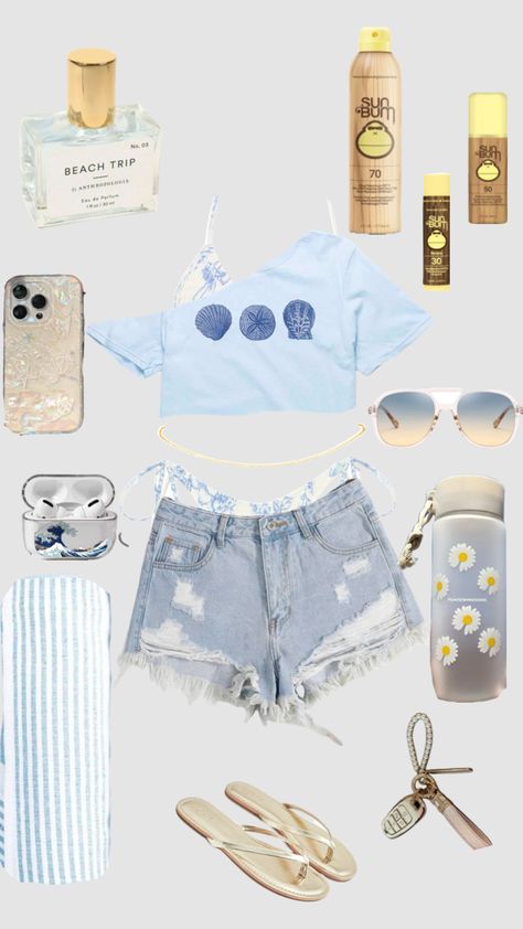 #outfit #beach #blue Ocean Inspired Outfits Casual, Ocean Inspired Outfits, Outfits Crop Top, Beach Blue, Ocean Inspired, Inspired Outfits, Ocean Inspiration, Outfits Casual, Outfit Inspirations