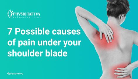 How to relieve pain under the shoulder blade? Shoulder Blade Pain Relief, Shoulder Blade Stretch, Shoulder Blade Muscles, Shoulder Blade Pain, Trapped Gas, Sore Shoulder, Stiff Shoulder, Relieve Gas, Shoulder Tension