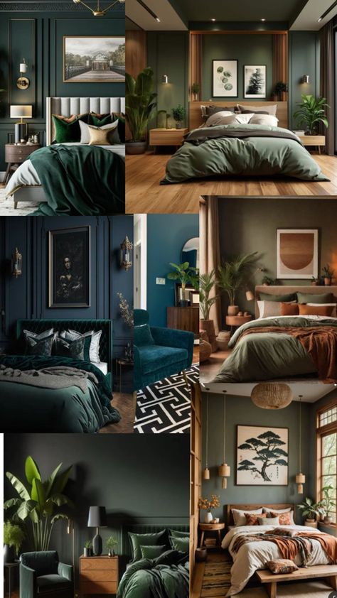 Master Bedroom Wood And Gold Bedroom, Wood And Gold, Bedroom Redo, Gold Bedroom, Modern Vintage Home, Master Bedrooms, Green Wood, Green Decor, Gold Wood