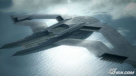 Flying Aircraft Carrier Concept, Flying Aircraft Carrier, Fighter Spaceship, Futuristic Aircraft, Air Cannon, Star Fighter, Space Fleet, Ace Combat, Futuristic Space