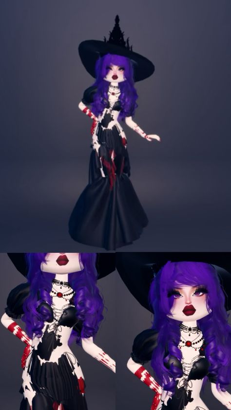 Theme: halloween #halloween #dti #dresstoimpress #witch #viral #roblox #outfits Theme Halloween, Roblox Outfits, Halloween Halloween, Dress To Impress, Witch, Halloween