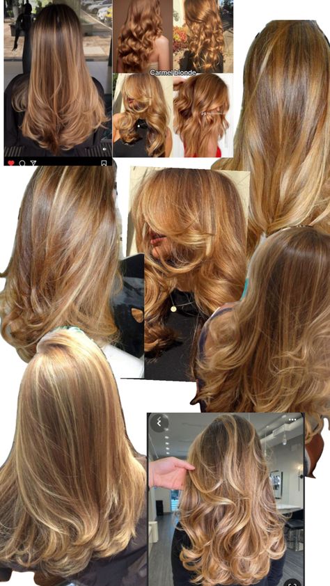 Dirty Golden blond/ caramel blond hair with layers and curtain bangs. Blond Hair With Layers, Caramel Blond Hair, Bonde Hair, Blond Caramel, Layers And Curtain Bangs, Caramel Blonde Hair, Blonde Layered Hair, New Hair Look, Honey Brown Hair