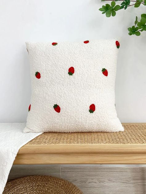 Discover great products at the best prices at Dealmoon. 1pc Strawberry Embroidery Cushion Cover Without Filler. Price:$5.44 Strawberry Cushion, Strawberry Embroidery, Embroidery Cushion, I Am Bored, Am Bored, Embroidered Cushions, Cushion Cover, Cushions, Embroidery