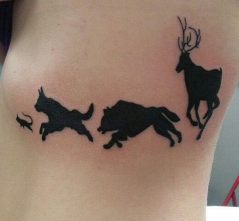 Marauders tattoo. Moony wormtail padfoot and prongs. Harry potter tattoo. Marauders Tattoo, Moony Wormtail Padfoot And Prongs, Padfoot And Prongs, Hogwarts Tattoo, Harry Tattoos, Hp Tattoo, Potter Tattoo, Elbow Tattoos, Harry Potter Tattoos