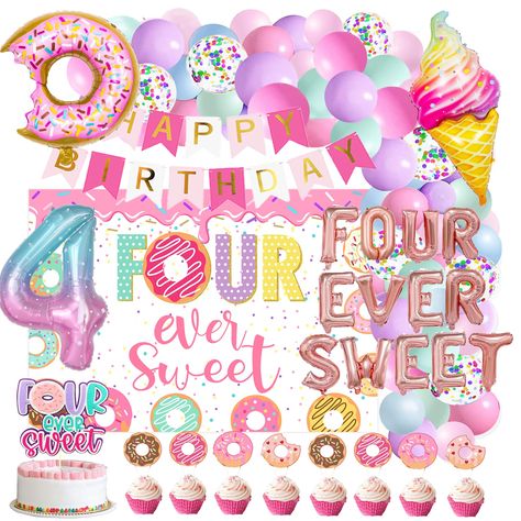 PRICES MAY VARY. Title: Four Ever Sweet Birthday Decorations, 4th Birthday Decorations Girl, Four Ever Sweet Balloon,Four Ever Sweet Birthday Party. Product Type: Categories > Party Supplies > Decorations > Balloons Birthday Ideas For 4 Year Girl, Four Ever Sweet Birthday Party Decorations, Birthday Party Ideas For 4 Year Girl, Four Themed Birthday Party Girl, 4th Girl Birthday Party Themes, Four And Fabulous Birthday Party Ideas, 4th Birthday Party Ideas For A Girl, Fourth Birthday Theme Girl, 4th Bday Theme