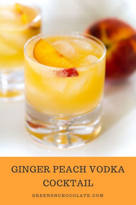 Vodka And Ginger Beer Drinks, Ginger Beer Cocktail, Peach Vodka, Peach Cocktail, Vodka Cocktail, Ginger Peach, Peach Puree, Common Knowledge, Cocktails Recipes