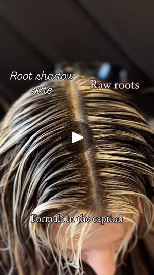 Blonde Regrowth Roots, Root Drag Blondes, Dragged Roots Blonde, Highlight Root Touch Up, Root Shadow Blonde, Blonde Highlights Root Drag, Difference Between Root Smudge And Shadow Root, Root Tap, Root Shadow