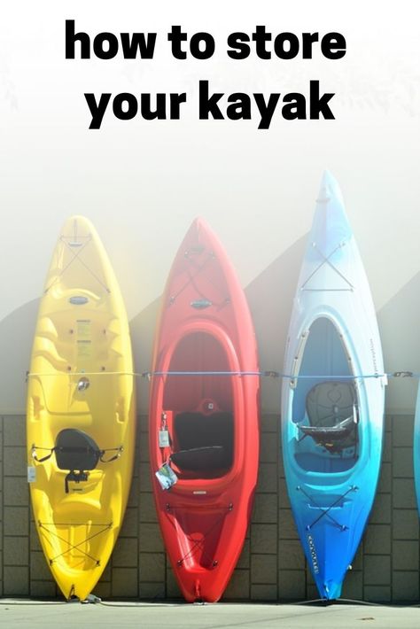 how to properly prepare your kayak for storage and store it to make sure it lasts longer Kayak Stand, Self Storage, How To Store, Moving Tips, Declutter, Make Sure, Surfboard, Kayaking, Bugs