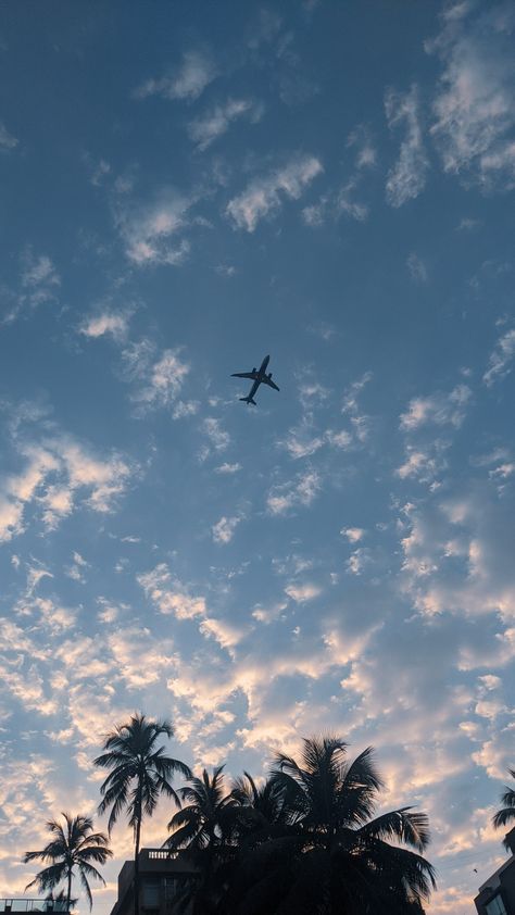 Planes Wallpaper Iphone, Mumbai Evening Snap, Mumbai Morning Snap, Airplane Wallpaper Aesthetic, Blue Esthetics, Mumbai Snap, Mumbai Aesthetic, Mumbai Photography, Airplane Aesthetic