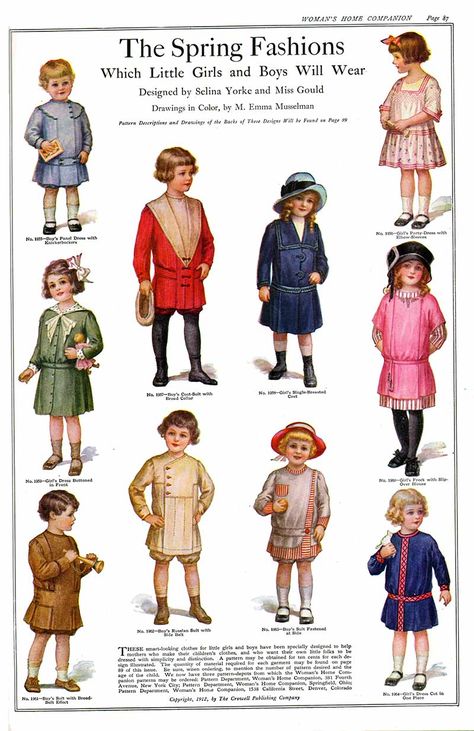 1912 Victorian Children's Clothing, Fashion 1910, Victorian Era Fashion, Vintage Childrens Clothing, 1910s Fashion, History For Kids, Victorian Clothing, Flapper Style, Popular Outfits