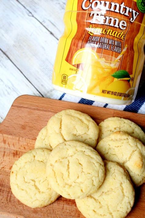 Soft Sugar Cookies, Country Time Lemonade Recipe, Country Time Lemonade, Soft Sugar Cookie, Soft Sugar Cookie Recipe, Cookie Base, Lemon Sugar Cookies, Soft Sugar, Sugar Cookie Recipe