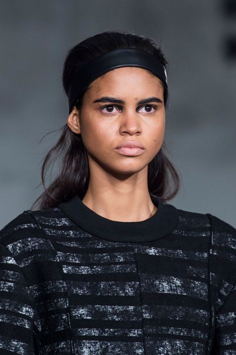 Hair accessories are making a serious comeback, but we were especially drawn to the headbands. We saw them in rock 'n' roll leather at Proenza Schouler (pictured) and girly pink at Honor. But no matter the style they seem like the perfect option when you want a no-fuss way to keep your hair out of your face while still looking like you put in a little effort. - ELLE.com 2015 Hair, Hair Trends 2015, Wavy Hairstyles Medium, Wavy Hair Men, 2015 Hairstyles, Celebrities Humor, Ombre Balayage, Perfect Curls, Wedding Hairstyles For Long Hair