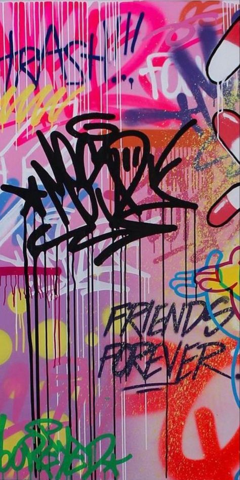 Wallpapers Colorful, Hip Hop Wallpaper, Graffiti Wallpaper Iphone, Graphic Poster Art, Iphone Wallpaper Pattern, Graffiti Wallpaper, Pop Art Wallpaper, Graffiti Drawing, Web Graphic Design