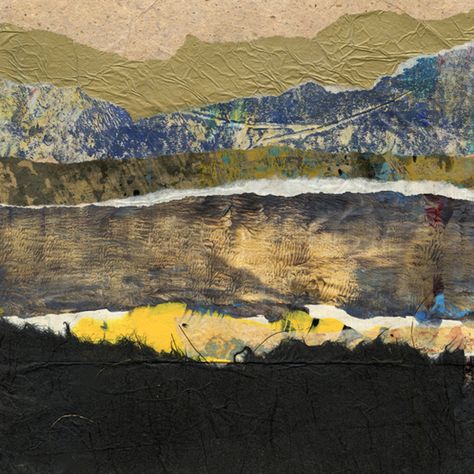 Now this is more my style! Though not a art journal per say, the work inspires - abstract landscapes Abstract Landscape Collage, Group Collage, Collage Texture, Art Analysis, Landscape Collage, Collage Landscape, Paper Collages, 4th Grade Art, Artist Journal