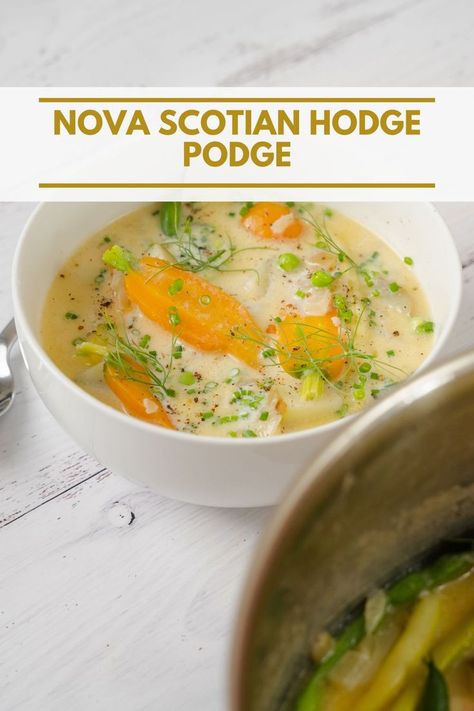 This is for all the Nova Scotians out there! A true East Coast classic, The Nova Scotian Hodge Podge. A dish that is traditionally made in the dead of summer from using up the fresh new vegetables in your garden! Hodge Podge Recipe, Canadian Recipes, Dead Of Summer, Classic Recipes, Canadian Food, Hodge Podge, Savory Soups, Warm Food, Smoked Bacon