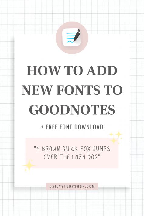 How to add new Fonts to GoodNotes & Free Font Download Goodnotes List Template Free, Cute Fonts Goodnotes, Best Fonts For Goodnotes, Best Goodnotes Fonts, Fonts In Goodnotes, How To Download Fonts On Ipad, Free Fonts For Goodnotes, Free Digital Templates For Goodnotes, How To Add Fonts To Goodnotes