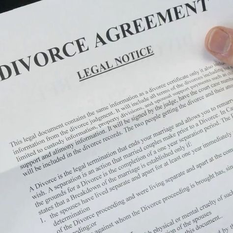 Divorce Papers Aesthetic, Divorce Letter, Fake Divorce Papers, Iris Aesthetic, Divorce Agreement, Elsie Silver, Ecological House, Divorce Papers, Win Win Situation