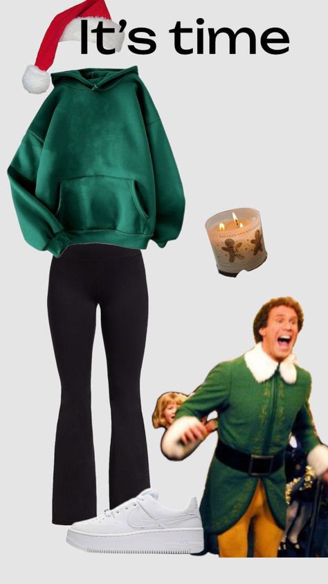 ITS TIMEEE #outfitinspo #beauty #christmas #elf #buddytheelf Elf Outfit Ideas, Elf Outfit, Elf Clothes, Outfit Christmas, Buddy The Elf, Christmas Aesthetic, Christmas Elf, Outfits Aesthetic, Christmas Outfit