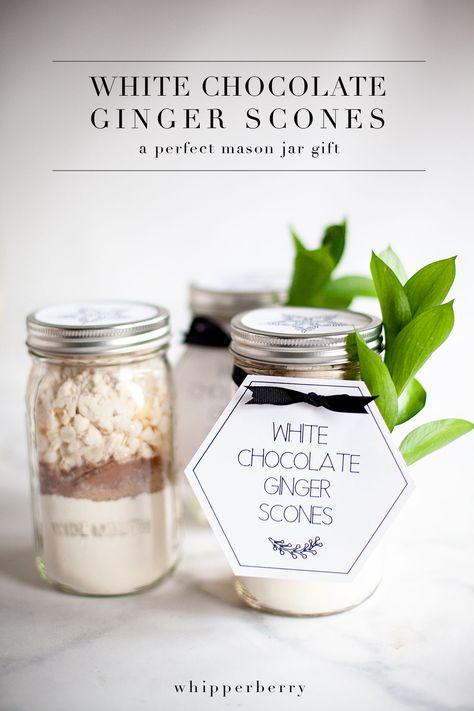 White Chocolate Ginger Scone Mix In A Jar Jar Recipes Gifts Dry Mixes Christmas, Scone Mix In A Jar, Bread Mix In A Jar Gift, Mason Jar Soup Mix Recipes Homemade Gifts, Mason Jar Baking Mixes Christmas Gifts, Jar Mixes, Rhubarb Chutney, Cinnamon Stick Candle, Scone Mix