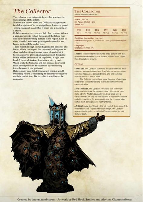 Dnd Darkest Dungeon, Homebrew Monsters, Monster Manual, Dnd Stats, Dnd Character Sheet, Dnd Homebrew, Dungeon Master's Guide, Dungeons And Dragons 5e, Dungeons And Dragons Classes