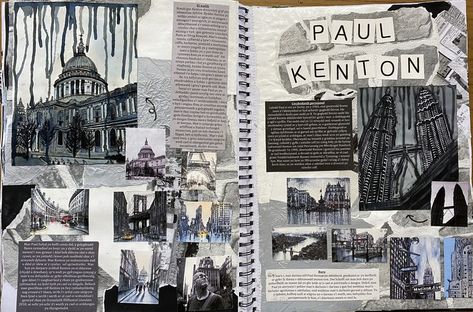 Places And Spaces Gcse Art Sketchbook, Paul Kenton Artist Research Page, Places And Spaces Gcse Art, Paul Kenton, Sketchbook Examples, Artist Research Page, Gcse Sketchbook, Igcse Art, Alevel Art