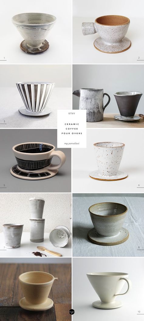 10 pretty handmade ceramic coffee pour overs on Etsy | My Paradissi Ceramic Coffee Pour Over Handmade, V60 Ceramic Handmade, Ceramic Coffee Dripper Handmade, Pour Over Ceramic, Ceramic Pour Over Coffee Maker, Coffee Pour Over, Pour Over Coffee Aesthetic, Ceramic Coffee Pour Over, Ceramic Coffee Dripper