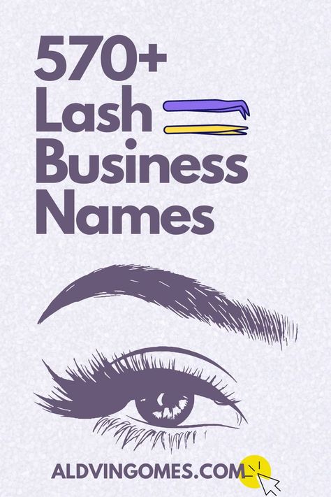 Lash Business Name Ideas, Catchy Lash Business Names. Catchy Beauty Salon Names, Lash Business Names Ideas, Lash Business Names, Beauty Name Ideas, Cute Business Names, Lash Names, Salon Names Ideas, Eyelash Studio, Beauty Salon Names