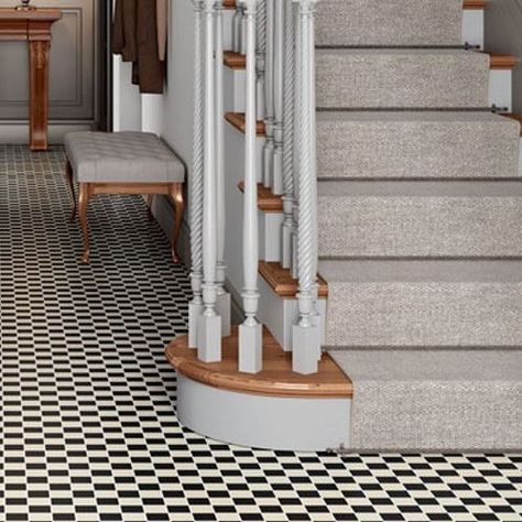 The London Tile Co. on Instagram: "Searching for a classic floor tile for your hallway? Look no further than black and white checkerboard mosaics ✅
.
#checkerboard #checkerboardfloor #checkerboardtiles #hallwayinspo #mosaictile #londontile" Checkerboard Floor, Floor Tile, The London, Mosaic Tiles, Hallway, Tile Floor, Mosaic, Tile, Flooring