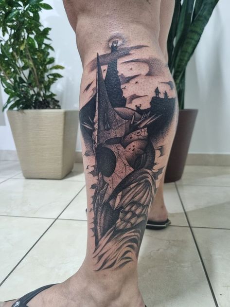 Lord Of The Rings Hand Tattoo, Lord Of The Rings Nazgul Tattoo, Nazgul Lord Of The Rings, Witch King Of Angmar Tattoo, Galadriel Tattoo, Witch King Tattoo, Nazgul Tattoo, Sauron Tattoo, Lotr Sleeve