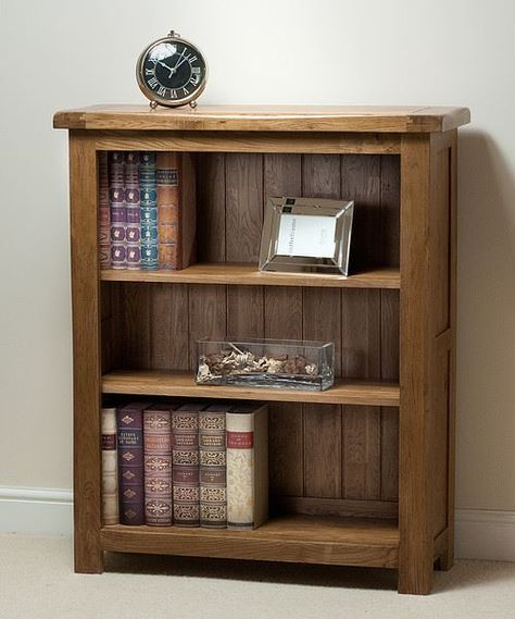 Small Wooden Bookcase, Bookcase Living Room, Oak Furniture Land, Wide Bookcase, Solid Oak Furniture, Bookcase Diy, Living Room Furniture Styles, Small Bookcase, Bookcase Decor