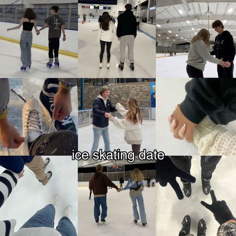 Ice Skating Date, Skating Date, Friends Goals, Teenage Romance, Skating Aesthetic, Ice Skating Dresses, Romantic Date Ideas, Friend Goals, Figure Skater