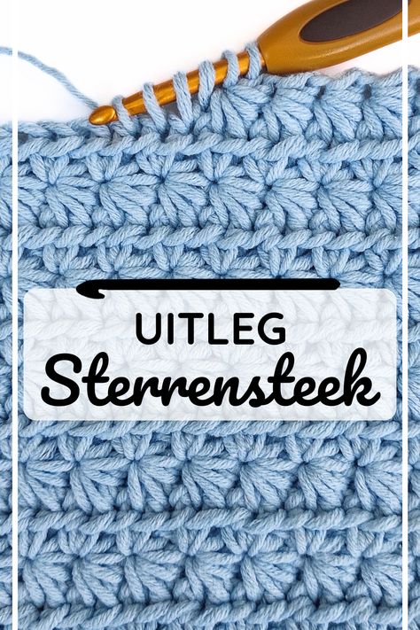 Wil je de sterrensteek leren haken? Ik leg het je stap voor stap uit in deze video. Crochet Star Stitch, Crochet Star, Learn How To Crochet, Crochet Stitches Tutorial, Crochet Stitch, Star Stitch, How To Crochet, Learn To Crochet, Crochet Tutorial