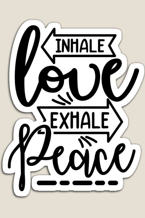 Inhale Love Exhale Peace - Meditation allows you to experience inner peace and happiness. It's a great way to relieve stress, focus your mind, and improve your mental health. This meditation quote printed on tshirt is perfect for all meditation lovers. #meditation #yoga meditation, yoga, zen, spiritual, buddha, buddhism, peace, chakra, om, positive, love, positivity, meditate, nature, namaste, cool, life, rainbow, inspirational, cute, mindfulness, quote, motivational, inspirational, tshirt Breath Quotes, Spiritual Buddha, Peace Meditation, Cool Life, Focus Your Mind, Peace And Happiness, Inhale Exhale, Meditation Quotes, Meditation Yoga