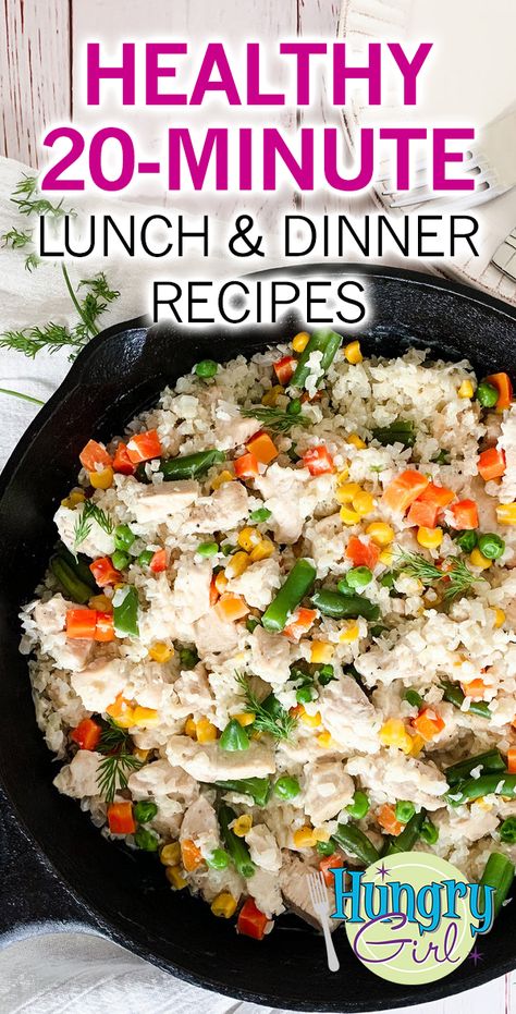 Hungry Girl Recipes Dinner, Recipe Using Leftover Chicken, Hungry Girl Diet, Healthy Microwave Meals, Healthy Lunch Dinner, Lunch Dinner Recipes, Healthy Chicken Casserole, Veggie Bowls, Recipes Protein