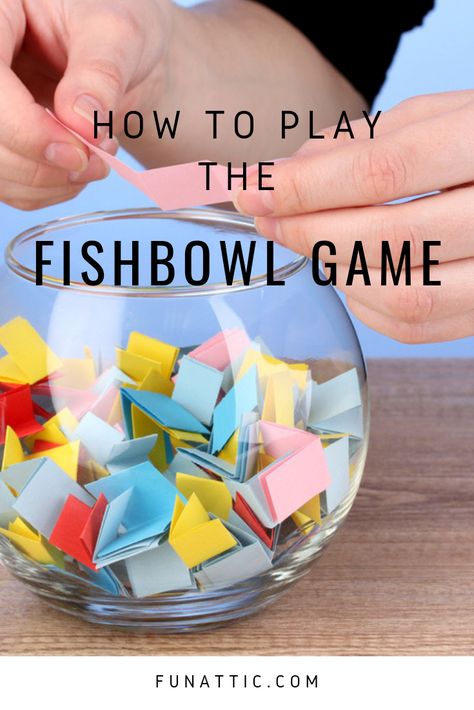 Are you interested in learning how to play the Fishbowl Game with your friends and family? If so, this article is a great place to get started. Here we will give you a step-by-step guide on how to play the Fishbowl Game. Check it out! #HowToPlayFishbowlGameRules #HowToPlayFishbowlGameKids Fish Bowl Game, Fishbowl Game, Fun Games For Adults, Christmas Games For Family, Minute To Win It Games, Game Rules, Family Party Games, Family Fun Night, Bows Diy