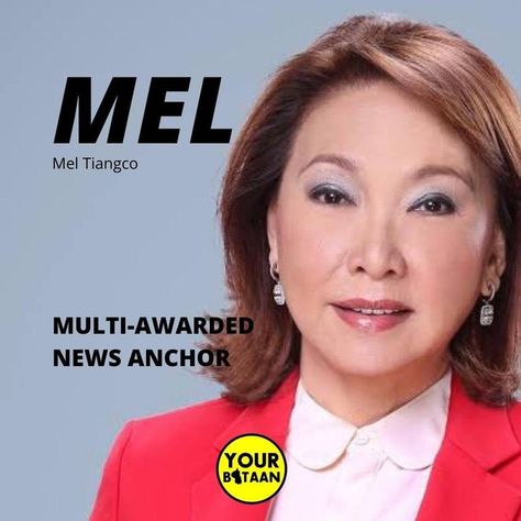 Carmela Corro Tiangco-Cornejo popularly known as Mel Tiangco is a Filipino television newscaster and television host one of the news pillars of GMA Network and a multi-awarded news anchor. Gma Network, Bataan, Facebook Photos, News Anchor