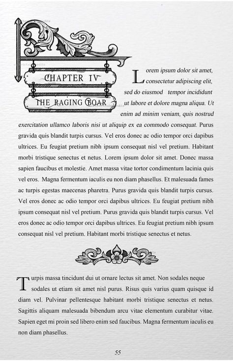 Chapter Design Layout, Book Typesetting Design, Chapter Header Design, Novel Layout Design, Book Interior Design Layout, Fantasy Layout, Chapter Design, Book Design Templates, Book Editorial Design