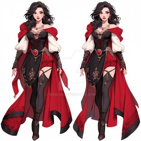 Hanzo Nijijourney Showcase (AI) Fantasy Clothes Feminine, Dnd Rouge Outfits Inspiration, Fantasy Rouge Outfit, Villainess Outfit, Fantasy Winter Outfits, Viking Character, Anton Chekhov, Clothing Design Sketches, Fashion Design Drawings