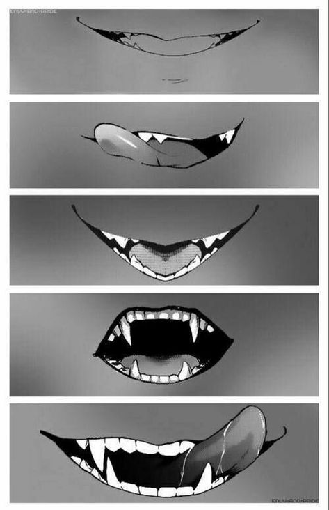 Manga Mouth, Anime Mouth Drawing, Anime Mouth, Teeth Drawing, Vampire Drawings, Anime Mouths, Smile Drawing, Anime Lips, Creepy Smile