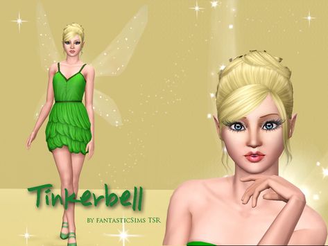 The Sims Resource - Tinkerbell by fantasticSims TSR Sims 4 Tinkerbell, Sims 3 Sims Download, Sims 3 Sims, Tinkerbell Characters, Free Sims, Fairy Pictures, Vintage Tree, Sims Community, Sims 4 Cc Finds