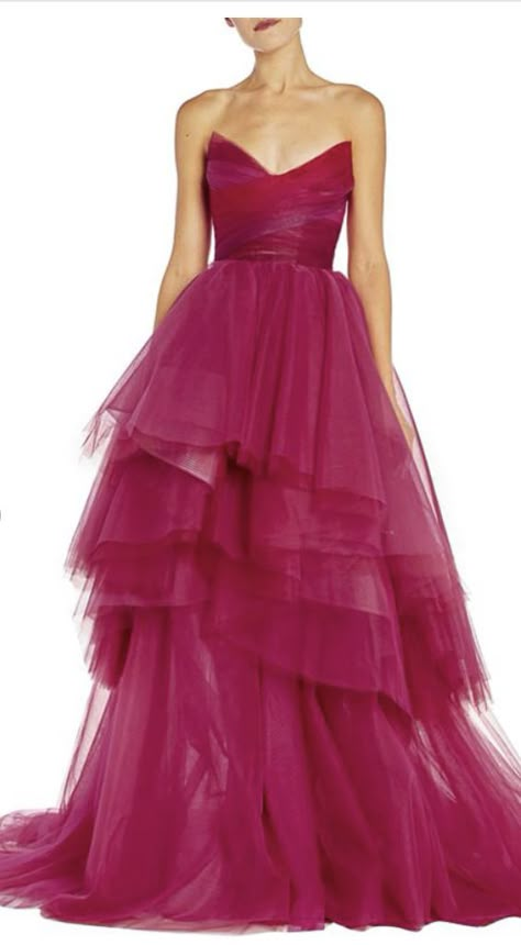 Magenta Prom Dress Long, Prom Dress Magenta, Magenta Prom Dress, Gown Style Dress, Bridesmaids Gown, Matric Dance Dresses, Pink Tulle Dress, Pink Long Dress, Prom Dress Long