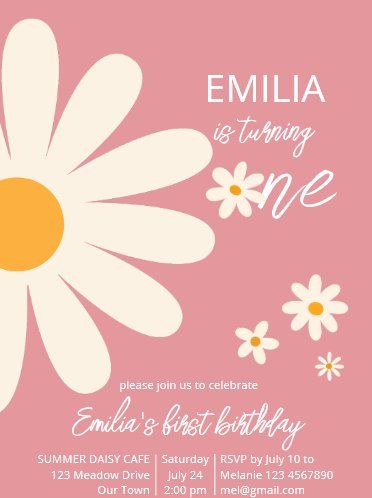 Invitación La margarita del desierto retro fiesta de primer c | Zazzle.com Baby Shawer, Third Birthday, Girl First Birthday, 3rd Birthday Parties, Esthetician, Cake Smash, Bday Party, 3rd Birthday, Special Day